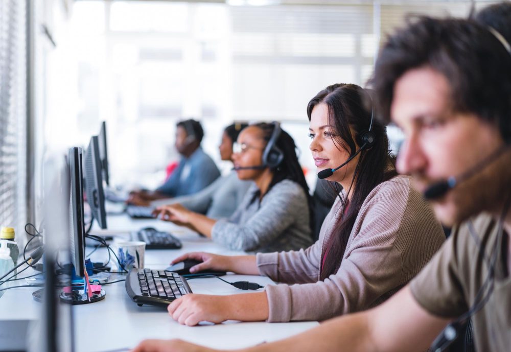 Bank of customer support associates